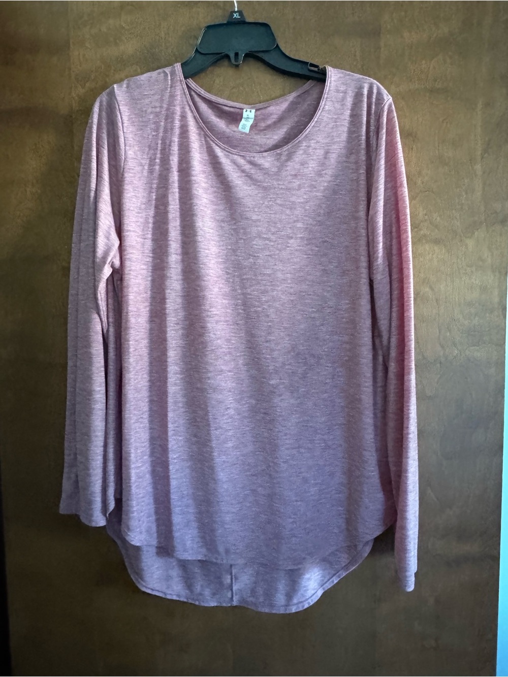 Under Armour Dusty Rose Long Sleeve Scoop Neck Tee